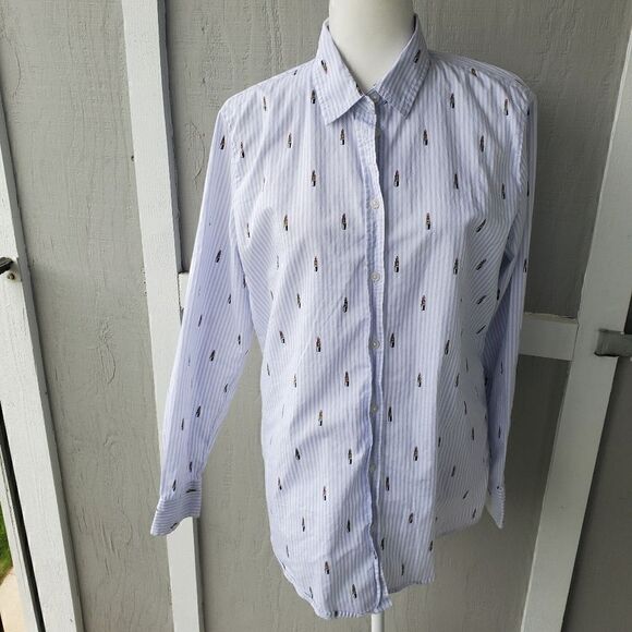 Banana Republic Dillon Shirt Lipstick Print - Picture 6 of 12